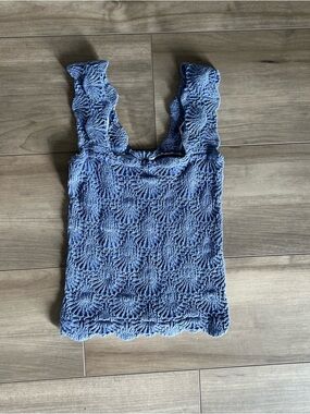 Free People Love Letter Floral Knit Camisole